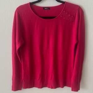 Women's Pink Crew Neck Sweater